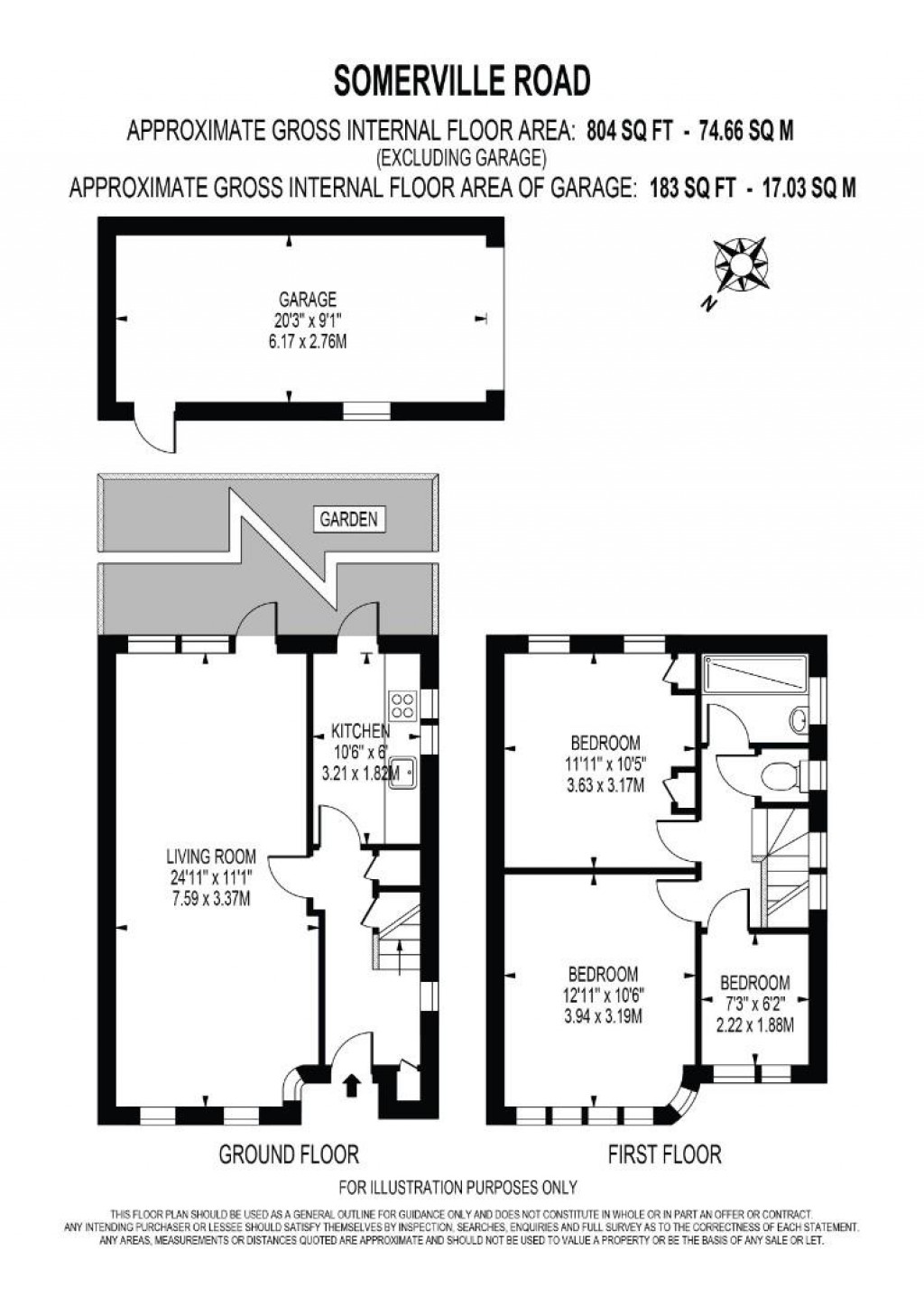 Floorplans For Somervell Road, Harrow