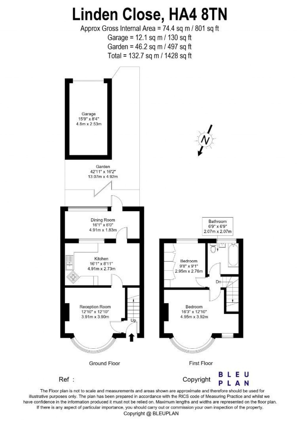 Floorplans For Linden Close, Ruislip