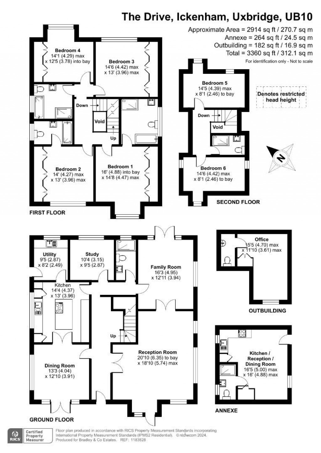 Floorplans For The Drive, Ickenham