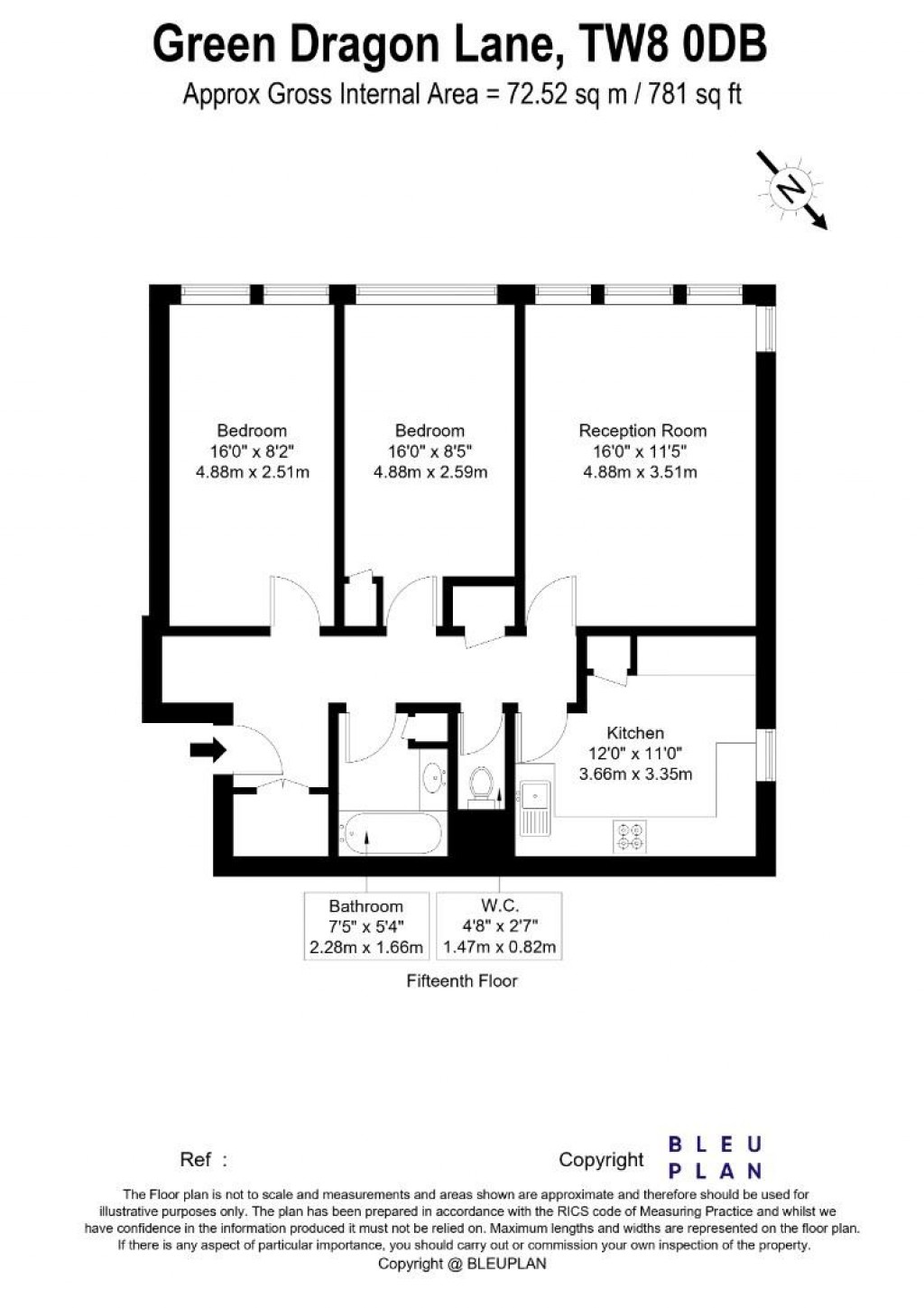 Floorplans For Green Dragon Lane, Brentford